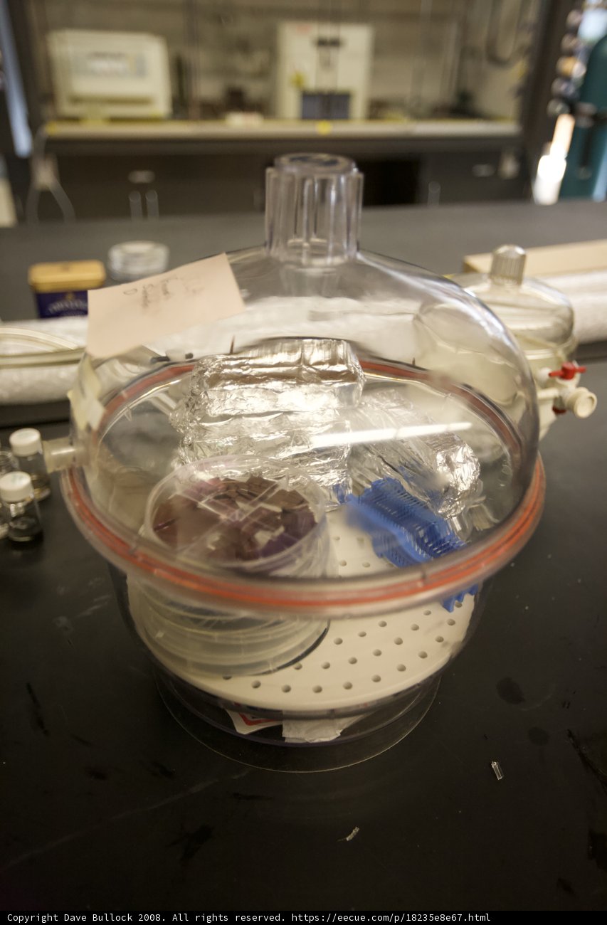 Glass Container with Lid in UCLA Graphene Lab