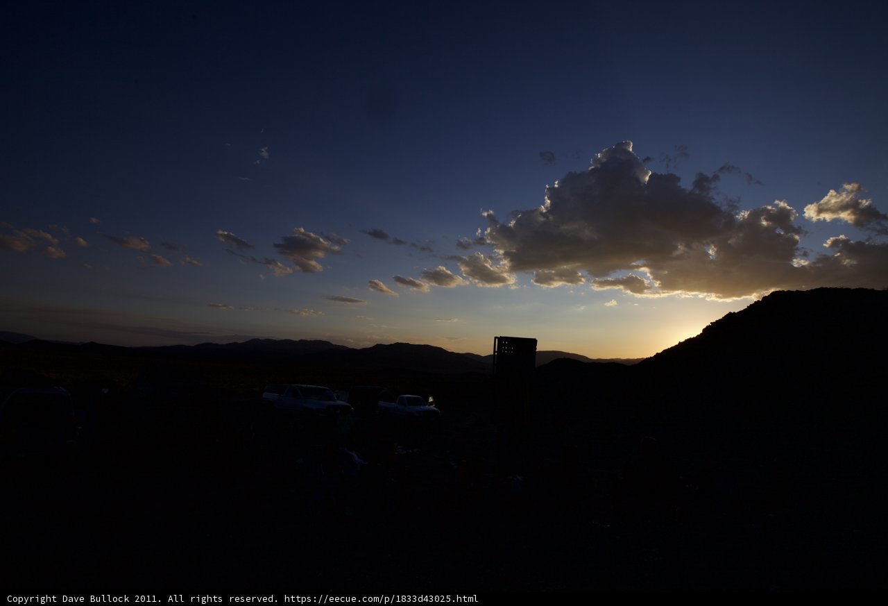 Desert Sunset Silhouette