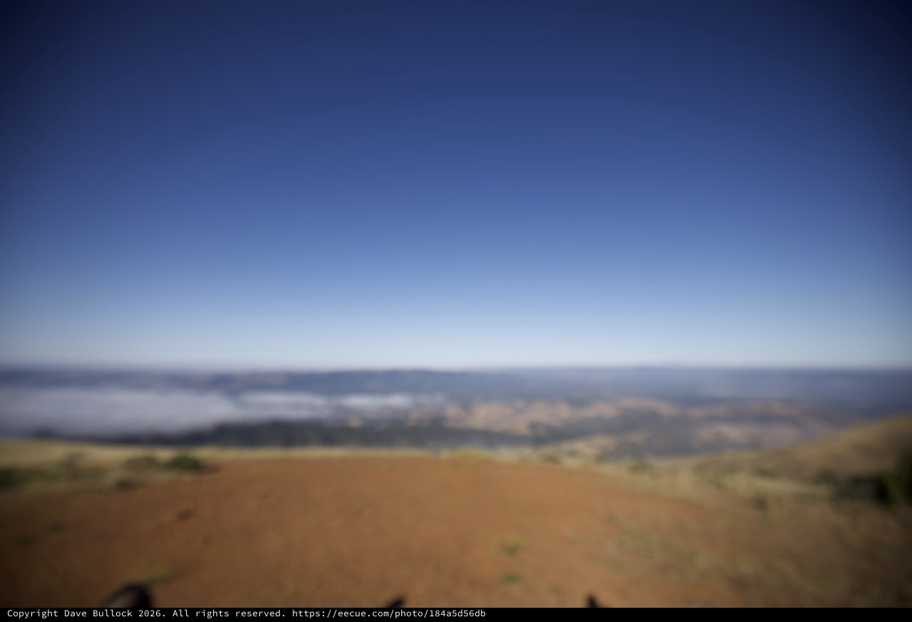 Above the Fog: Vista from Mount Diablo Summit