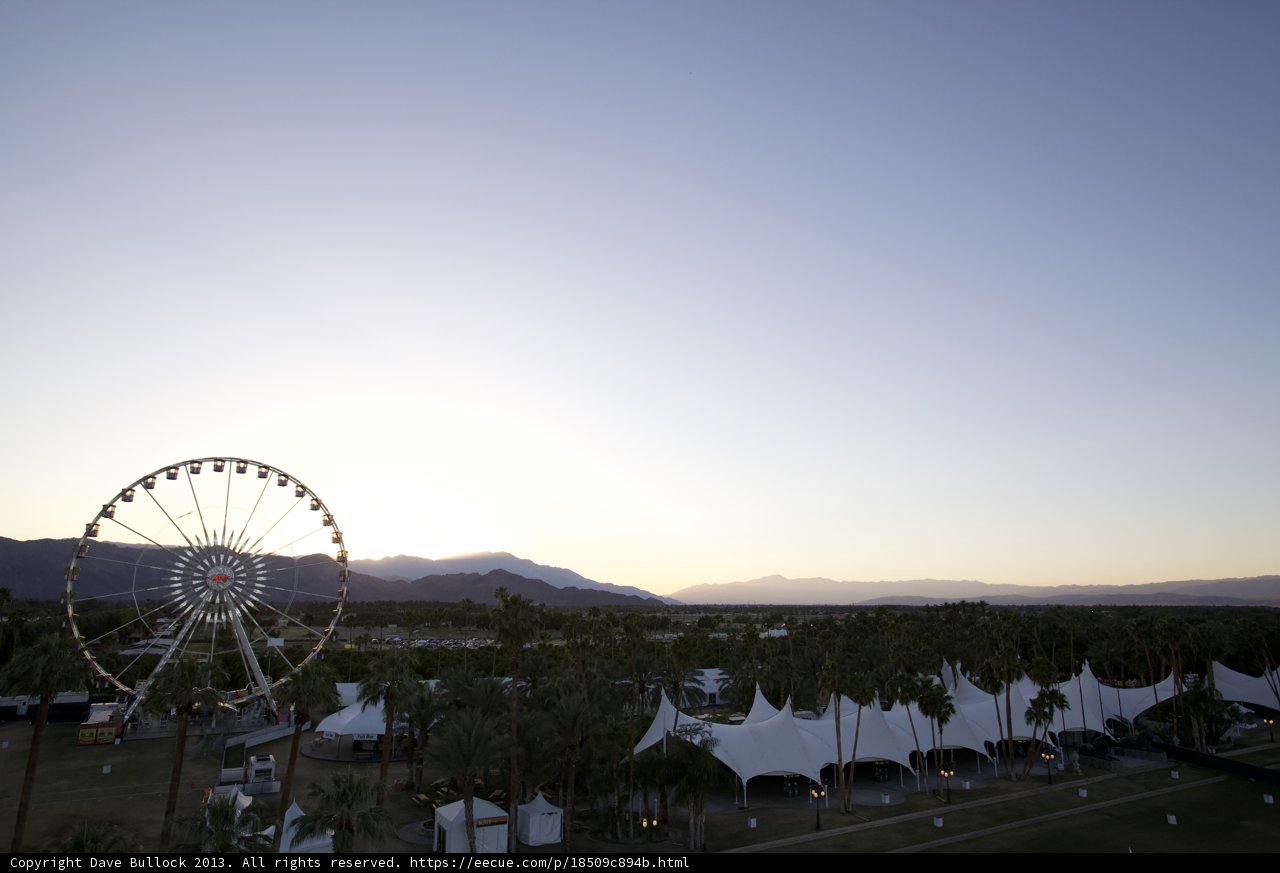 Ferris Wheel and Sunset at Coachella