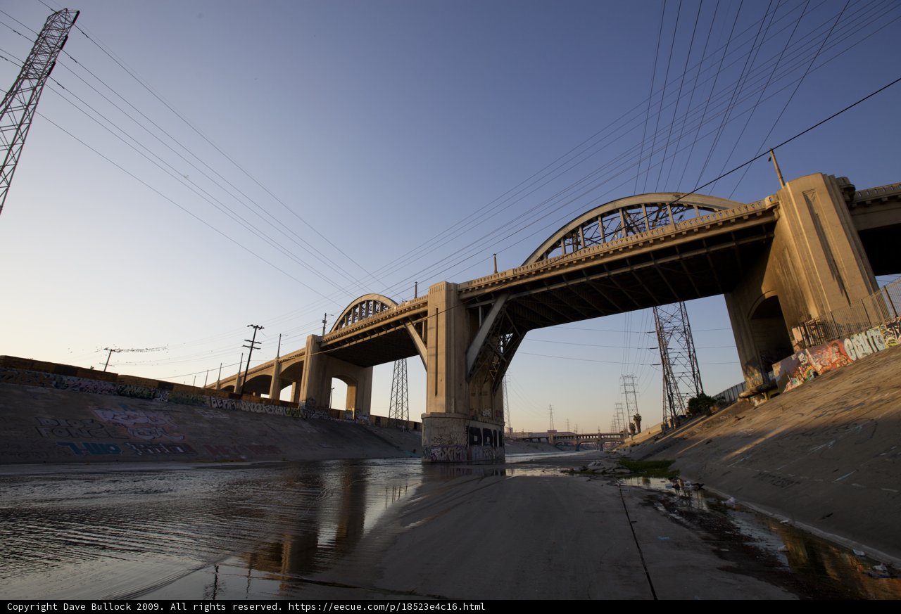 Graffiti on the LA River Overpass
