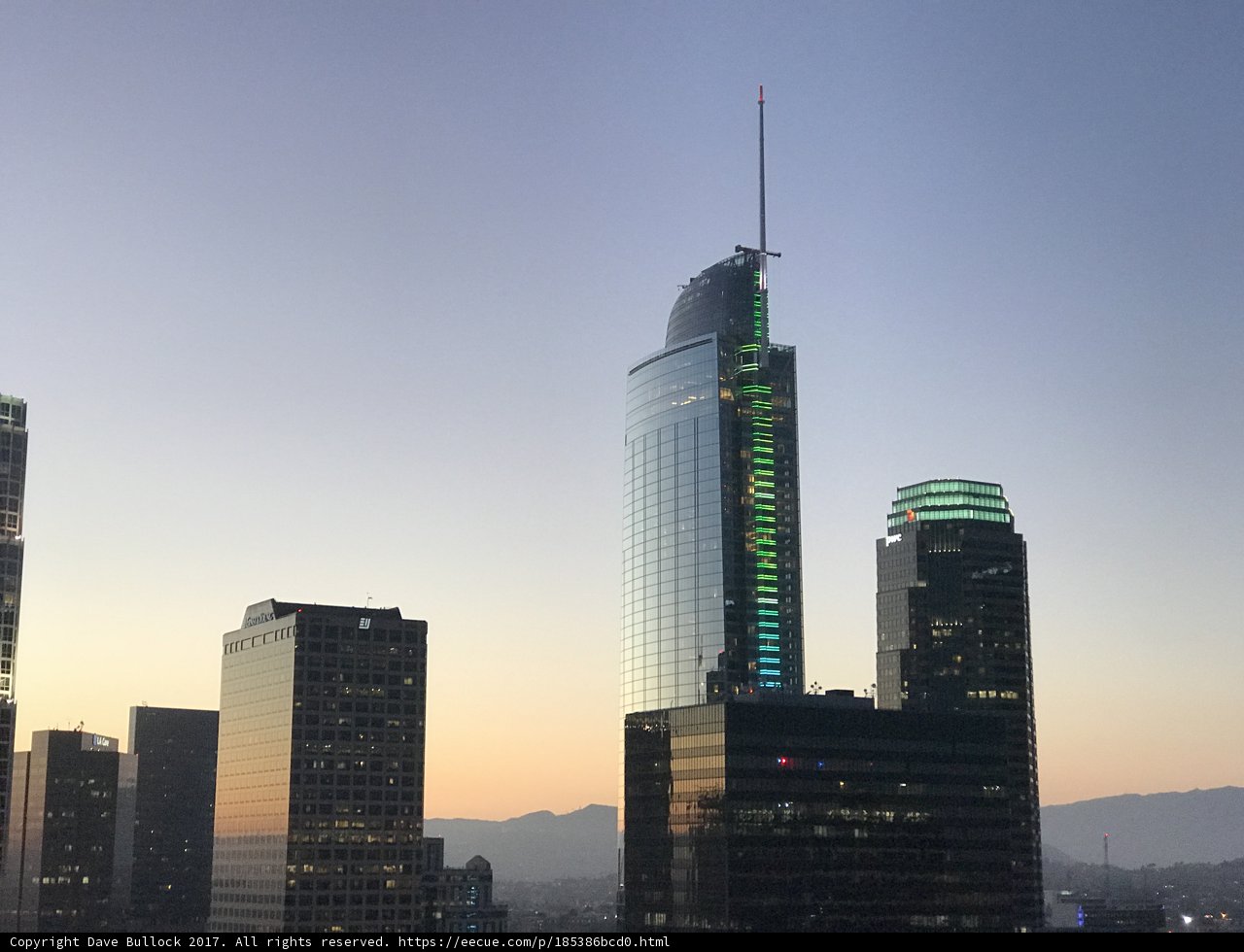 Green Glow over LA