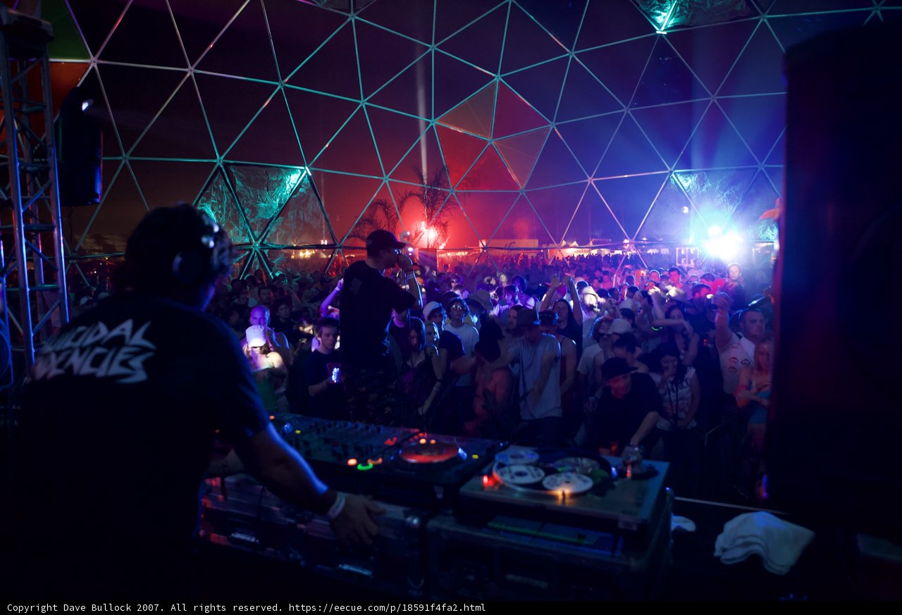 DJ Sung Min rocking Coachella Sunday