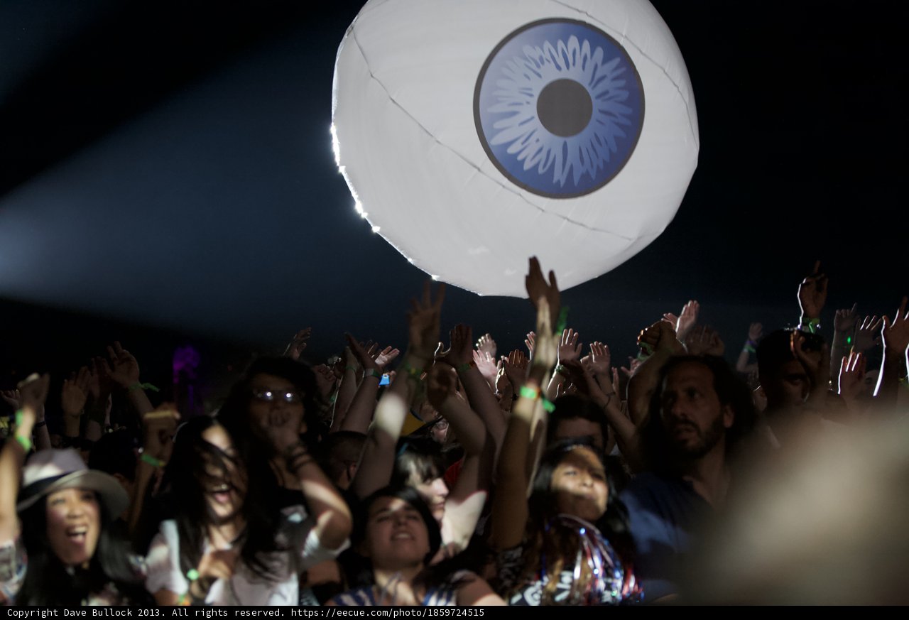 Eye-catching Balloon in the Coachella Crowd