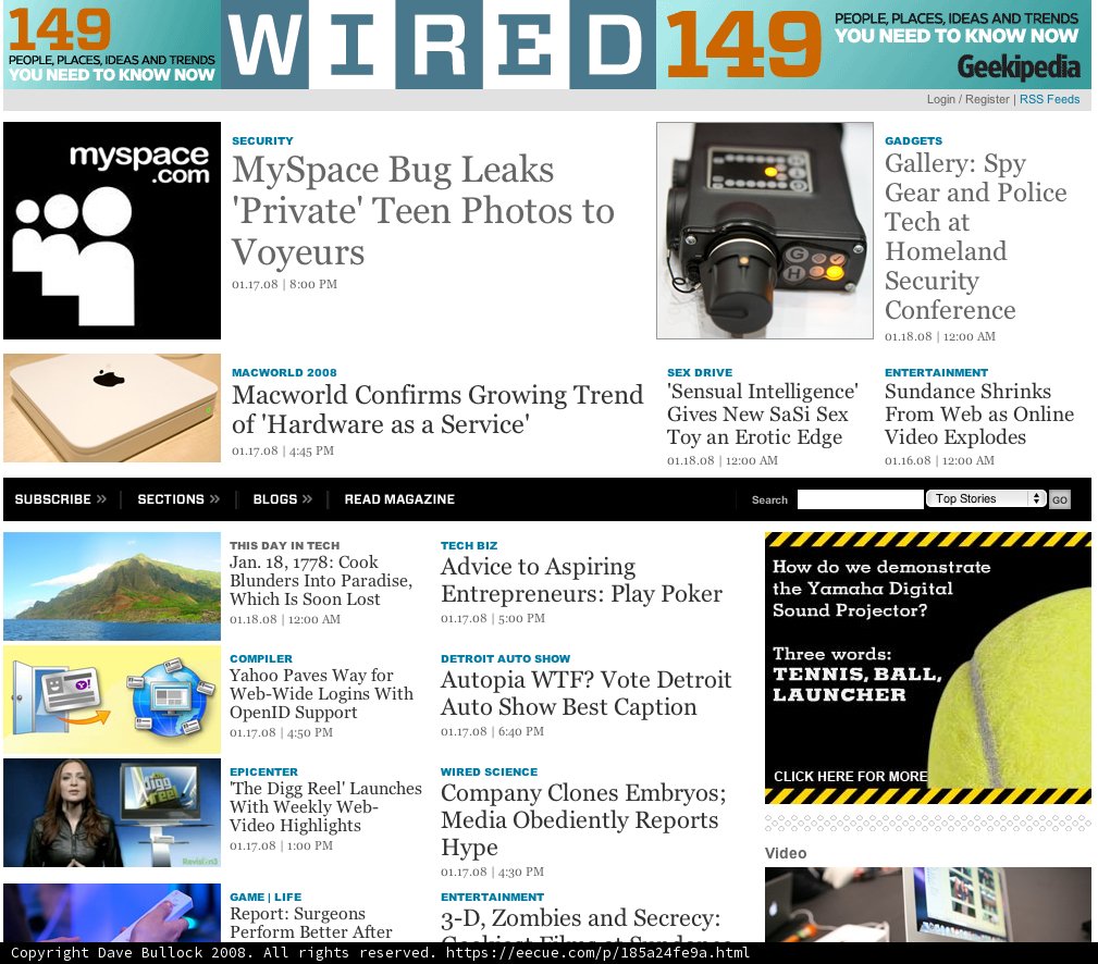 Wired Magazine Advertisement Featuring Tennis Players