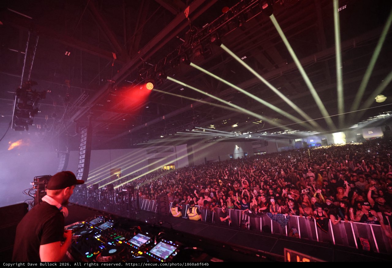 DJ Commanding Massive Crowd at Wobbleland 2026