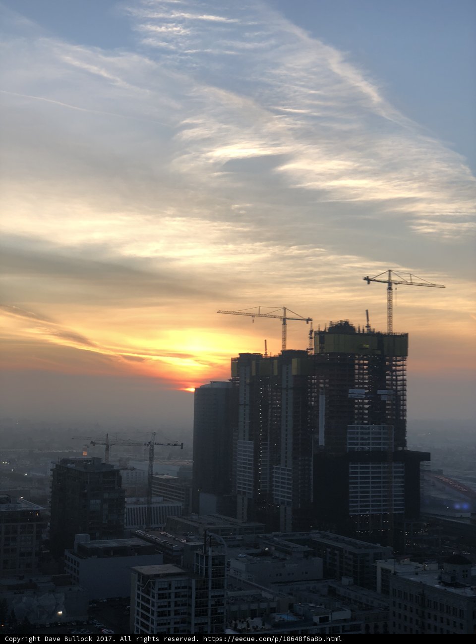 Sunset Over the Cityscape
