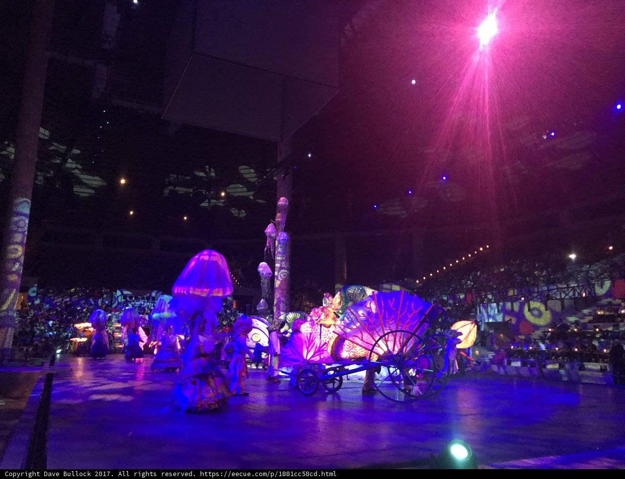 Purple Flare on the Urban Stage