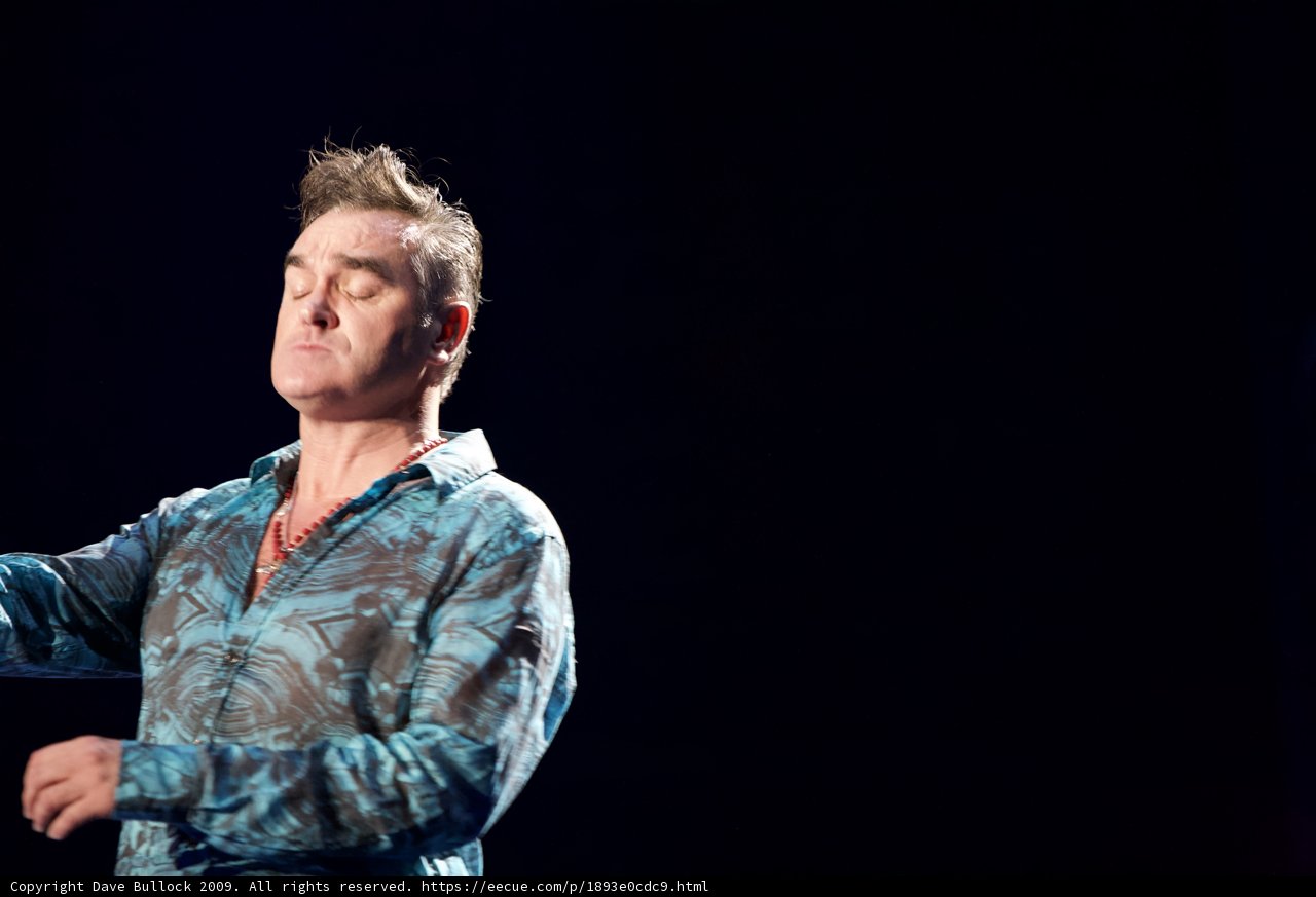 Morrissey Holds Up the Crowd