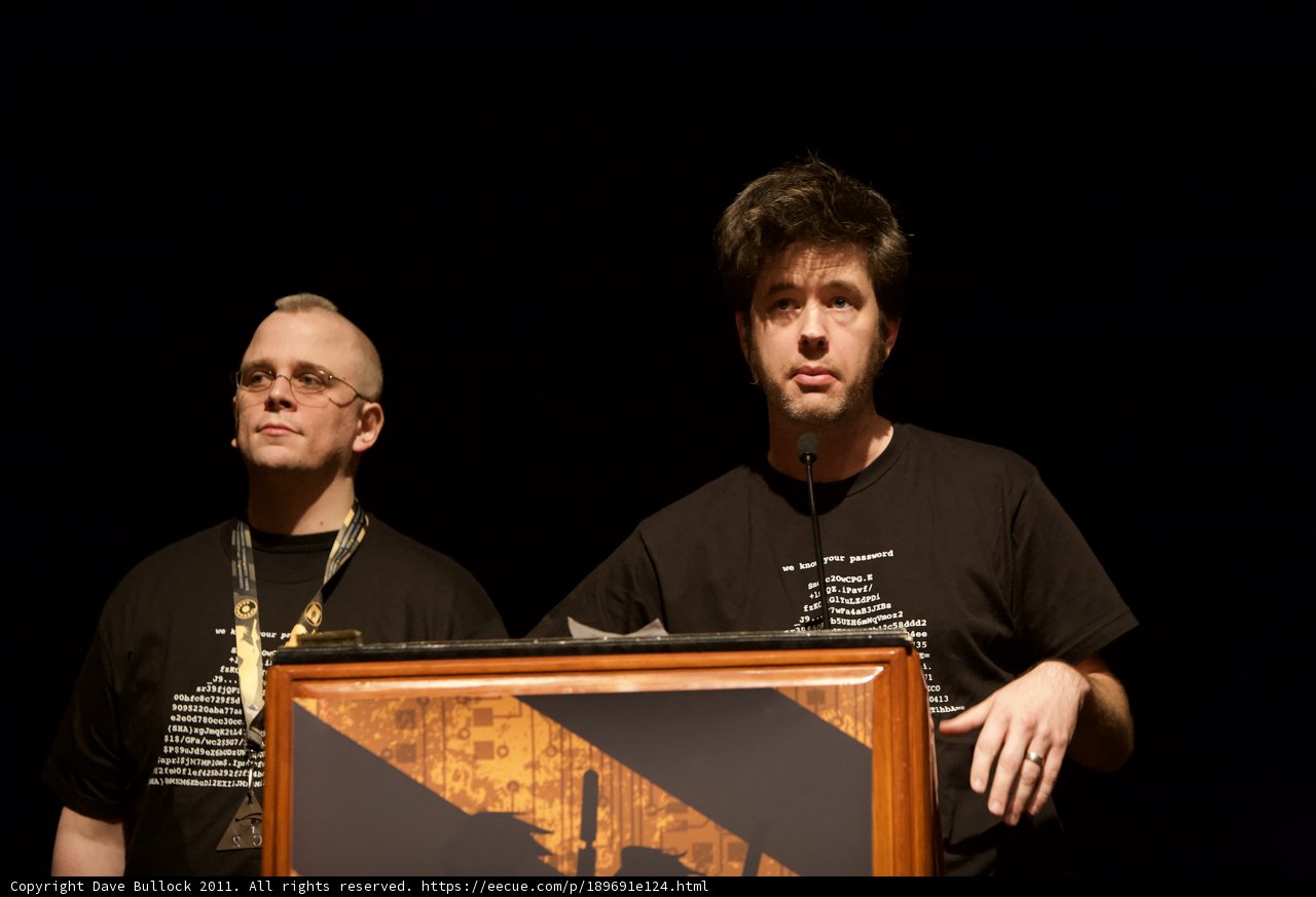 Two Men Addressing the Crowd at Defcon