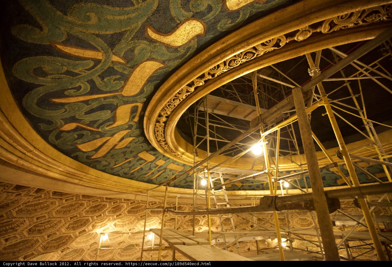 Gilded Theater Ceiling