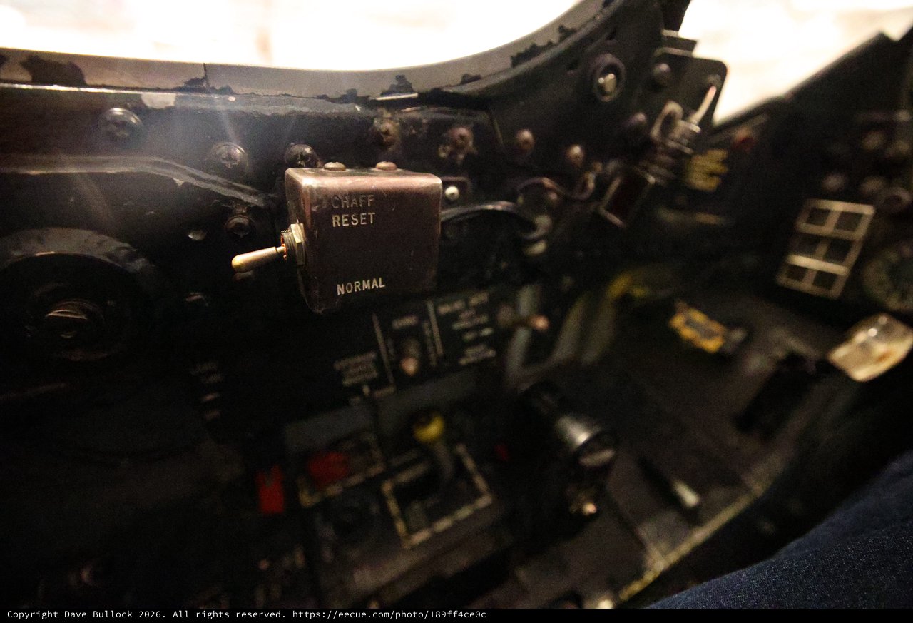 Aircraft Cockpit Chaff Reset Toggle Switch Detail