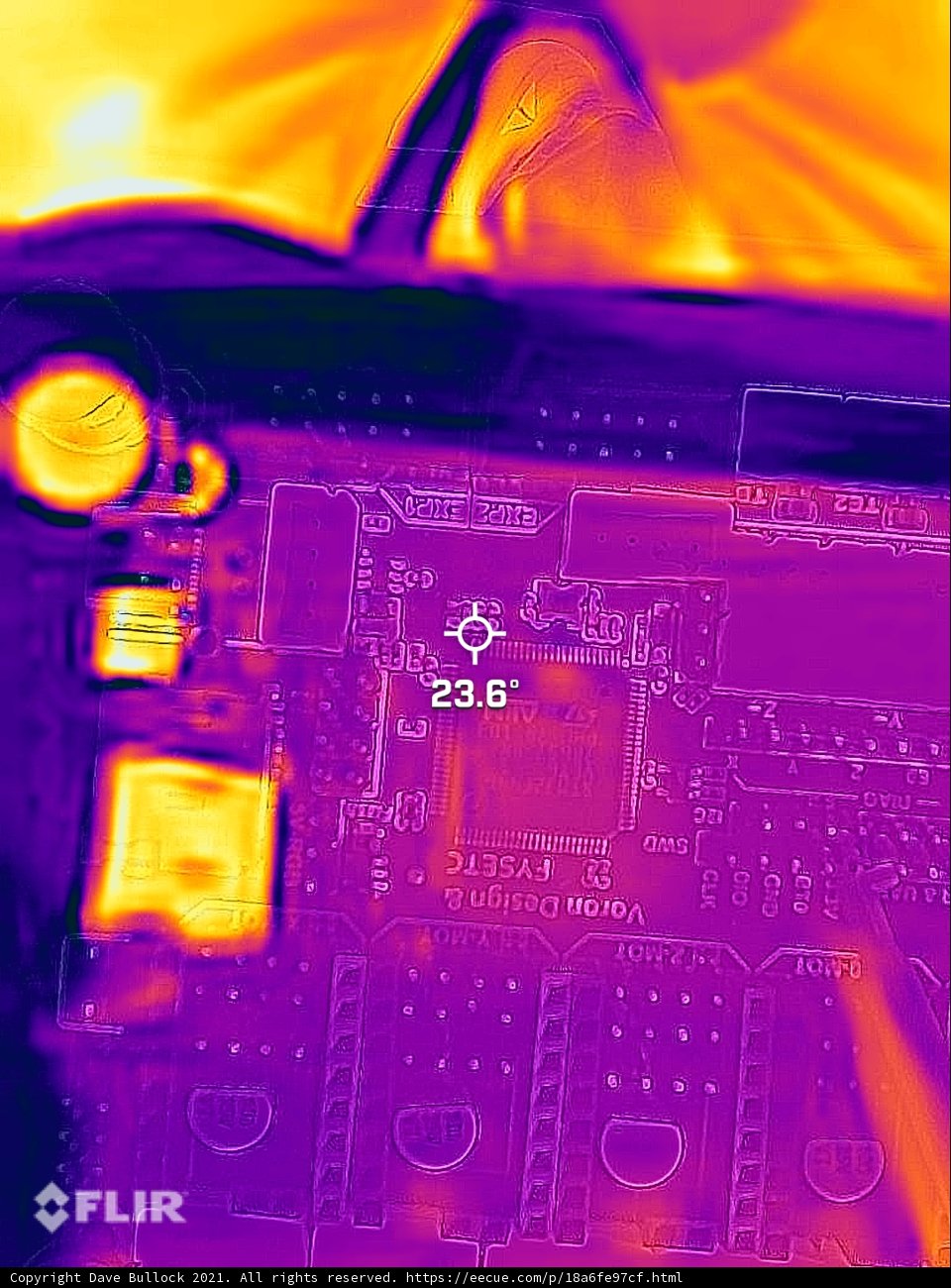 Thermal Imaging of a Computer Motherboard