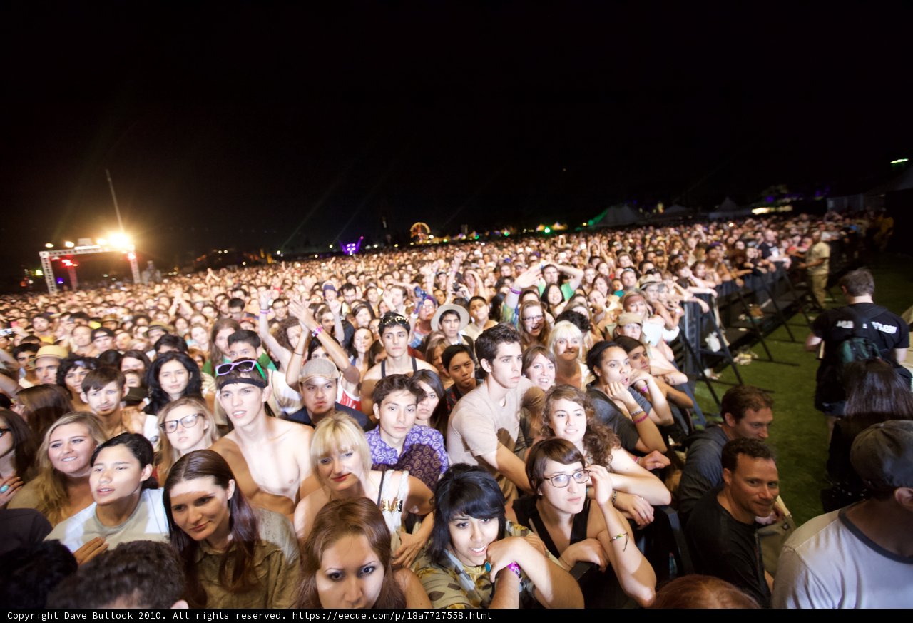 Nightlife at Cochella Music Festival