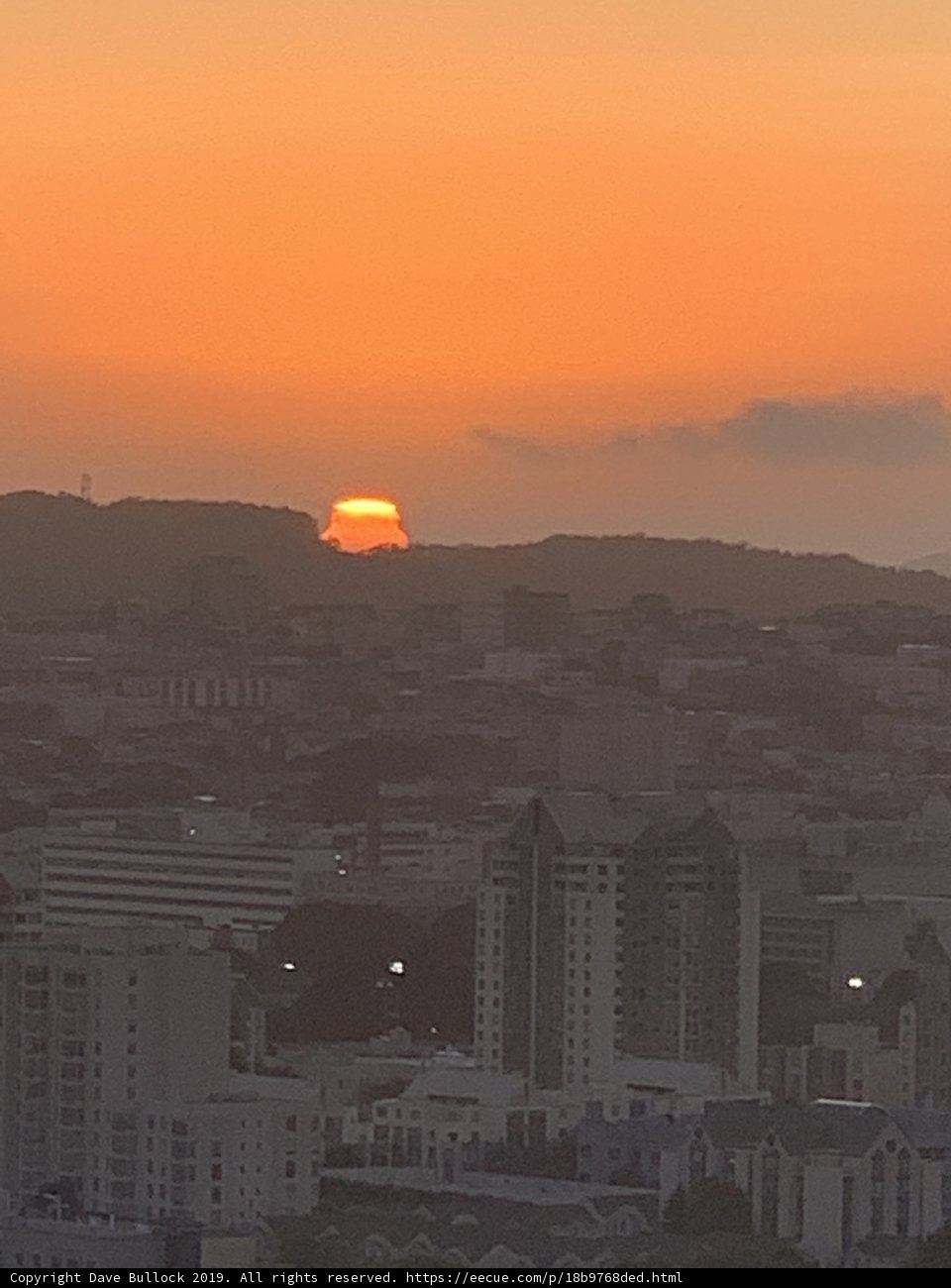 New Zealand Cityscape at Sunset