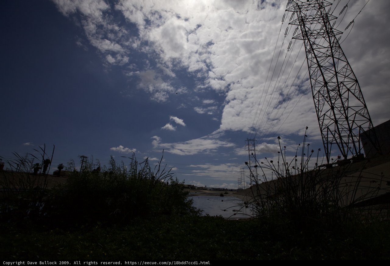 Electrical Wires Across the River