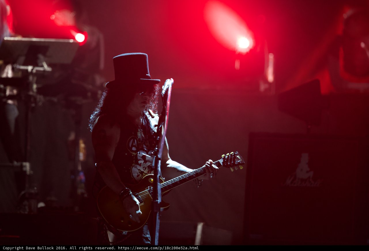 Slash and the Band Rock Out at Rock on the Range Festival