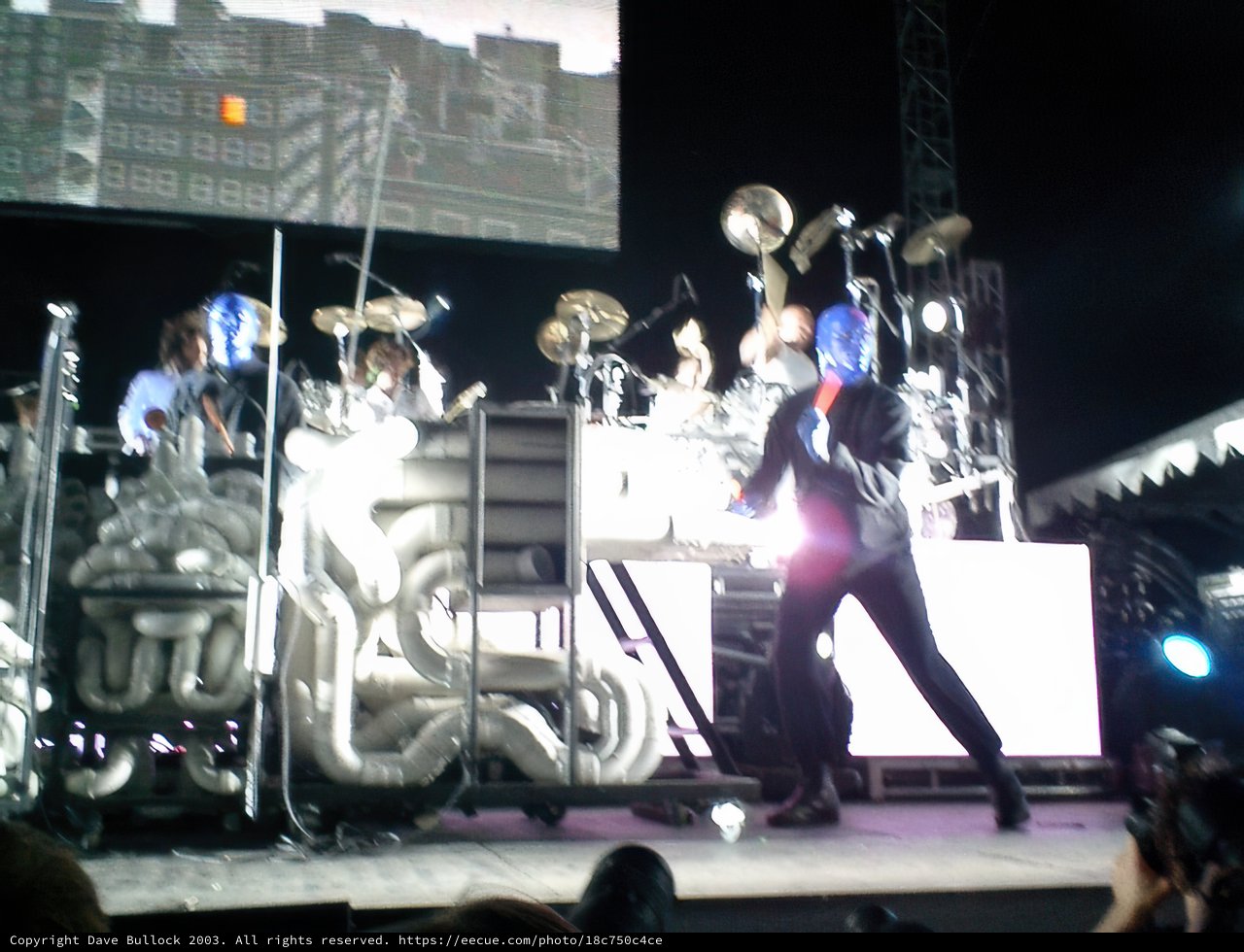 Blue Man Group Rocks Coachella Stage