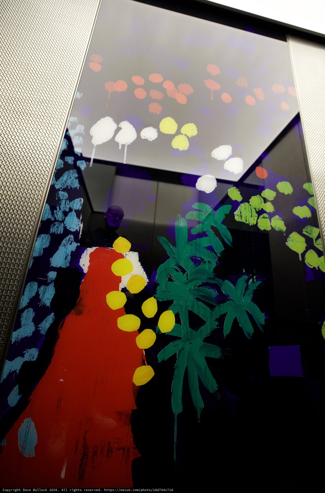 Colorful Digital Art Display on Tablet Screen