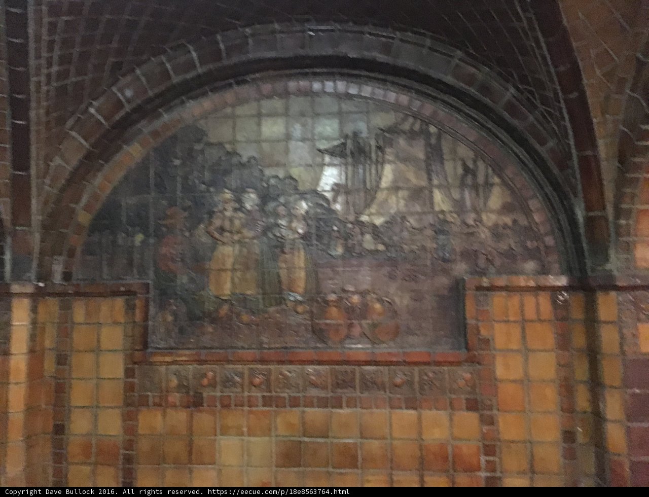 Subway Station Tile Mural: A Snapshot of Historic Cathedral