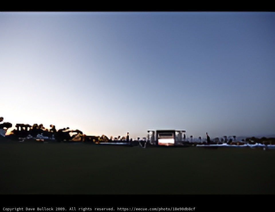 Sunset Stage View from Above
