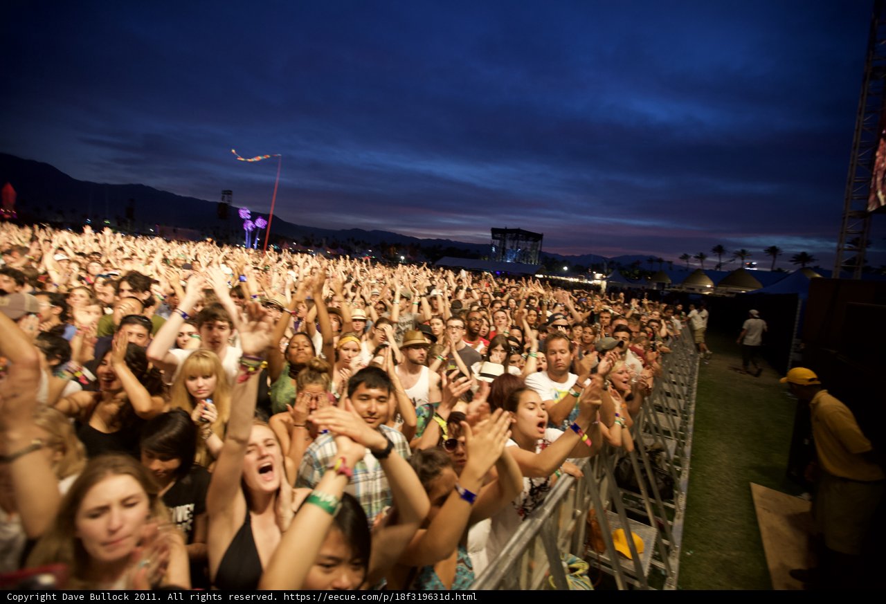Coachella Music Festival Crowd