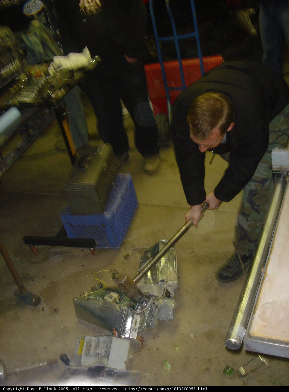 Working on a Wooden Machine