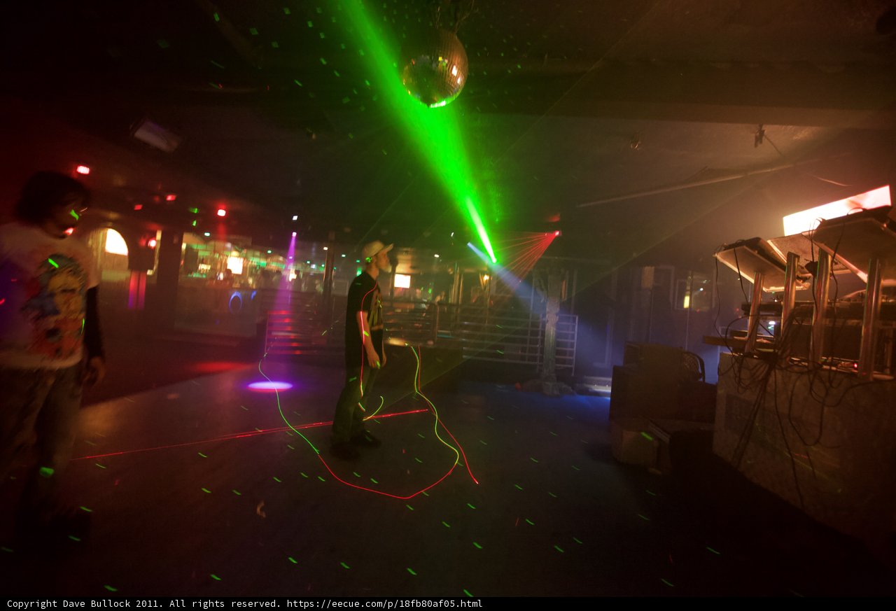 Laser Light Show at Urban Night Club