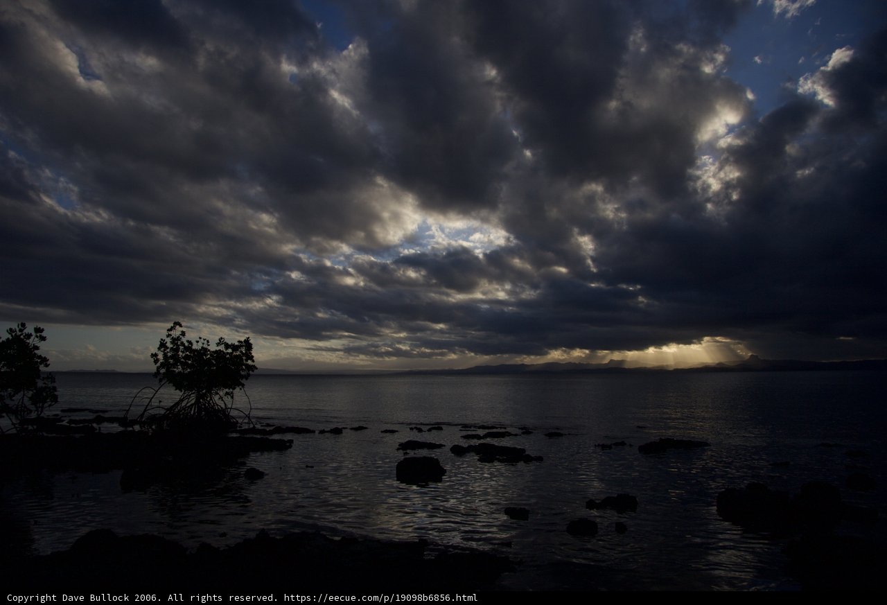 Moody Skies Captivate over the Ocean