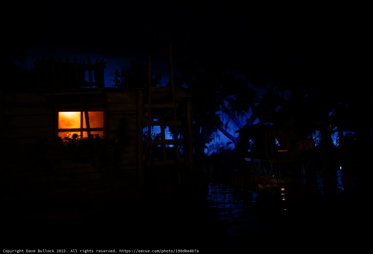 Enchanting Blue Light House
