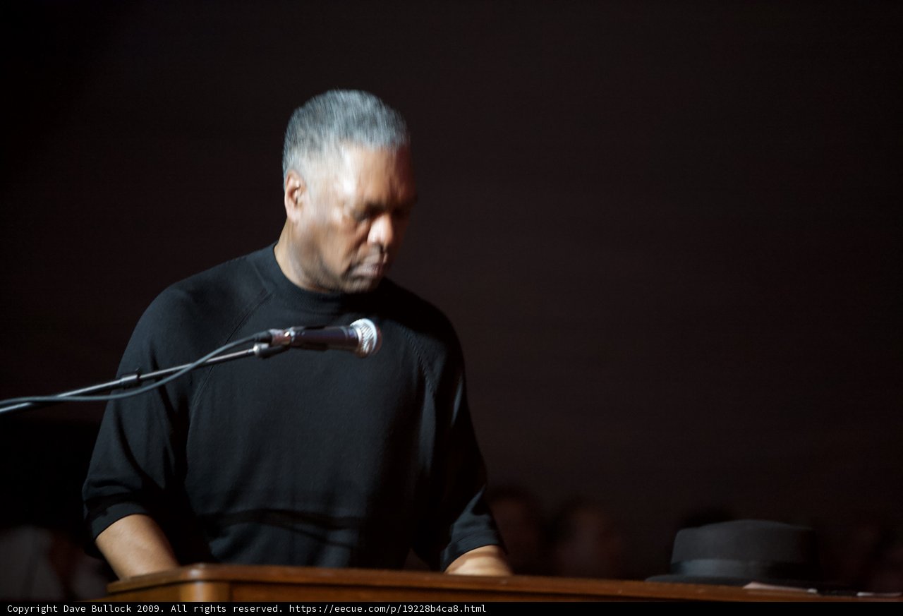 Booker T. Jones Addressing the Crowd