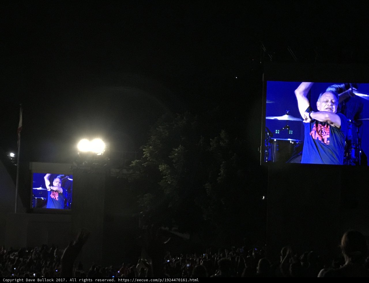 Concert Crowd on the Big Screen