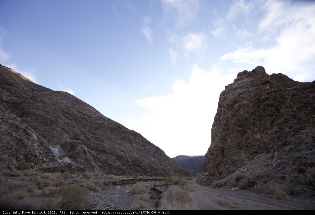 Mountain road in the wilderness