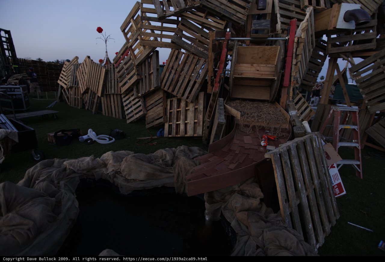 Wooden Play Structure with Ladder