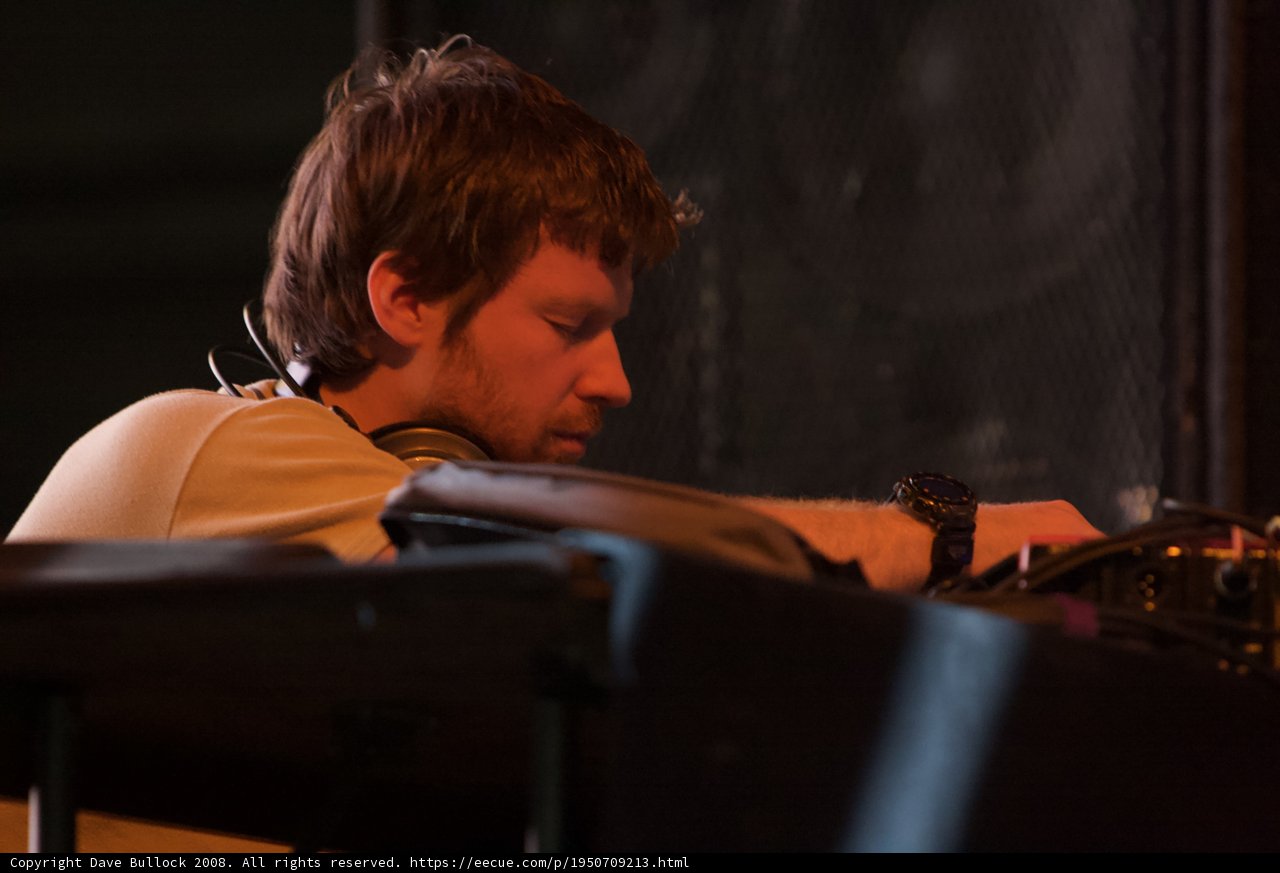 Aphex Twin Entertaining the Crowd with his DJ Set at Coachella 2008