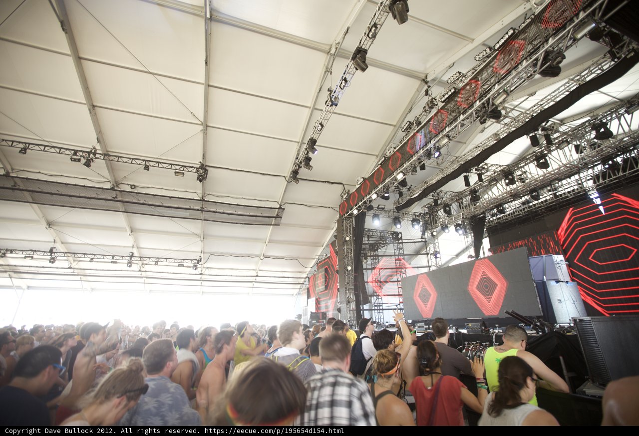 A Sea of Fans at Coachella Music Festival
