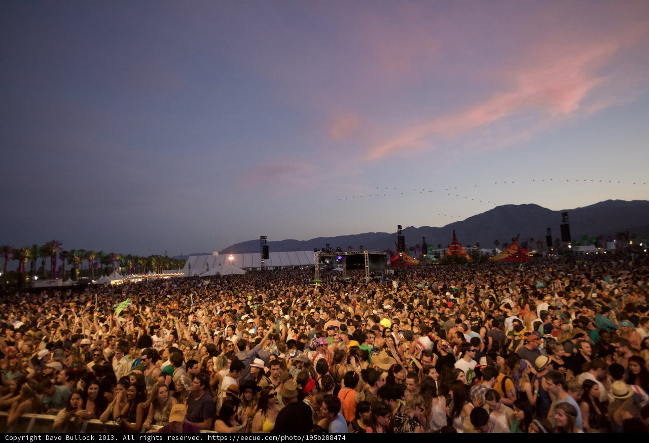 Coachella Concert Crowds