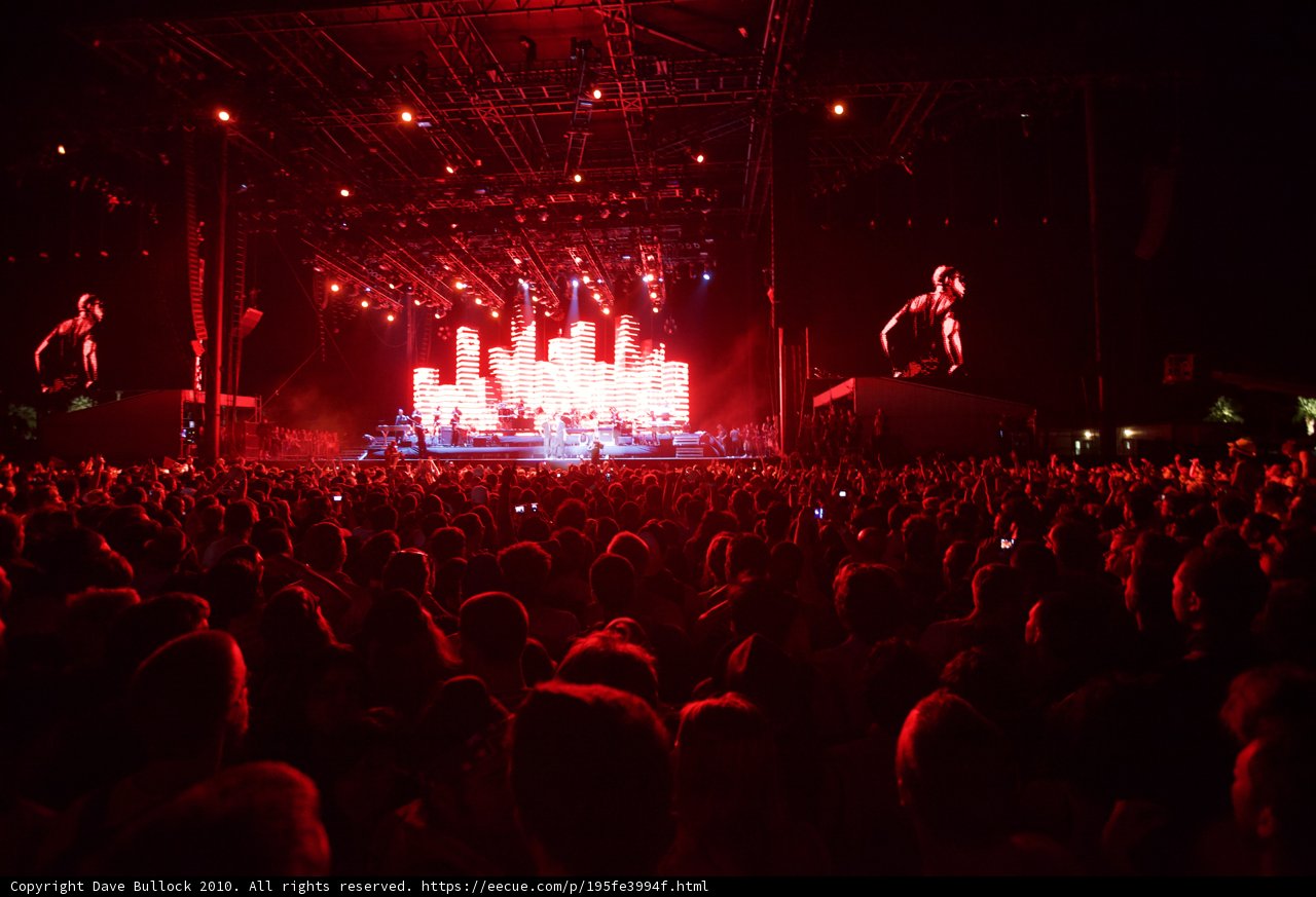 Red Spotlight at Rock Concert