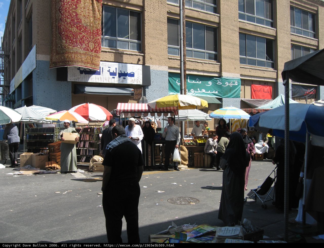 Bustling Market Scene
