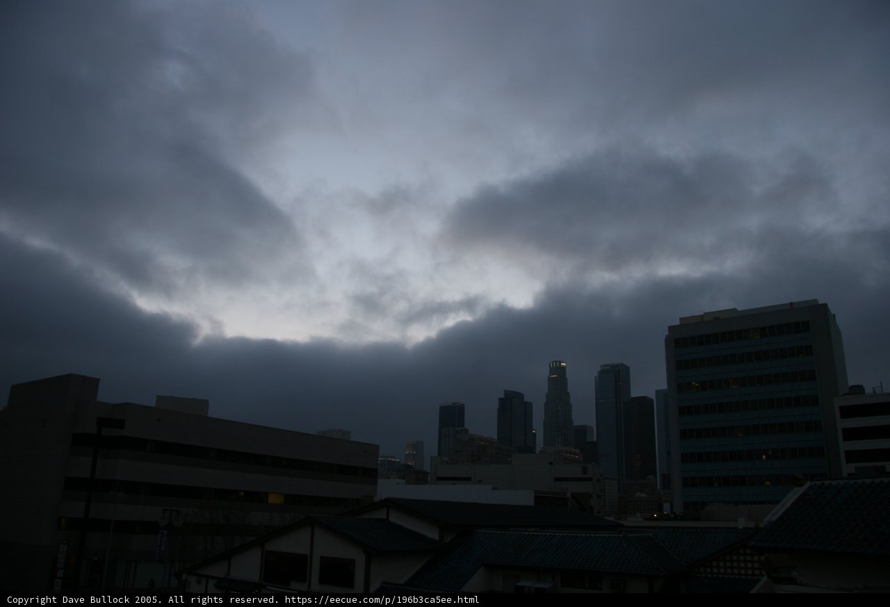 A Skyline Embracing the Clouds