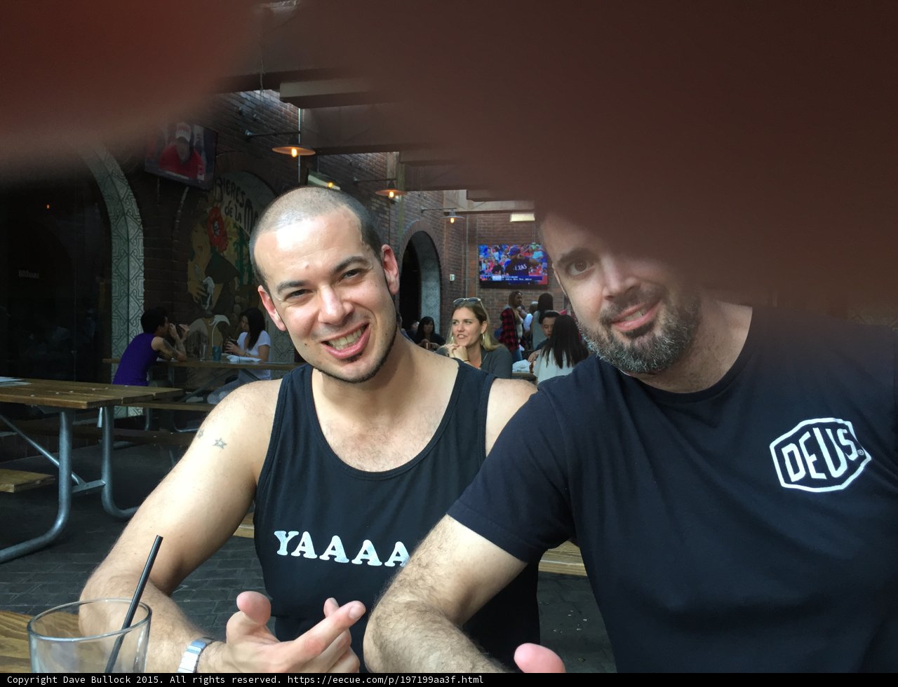 Enjoying a Beer