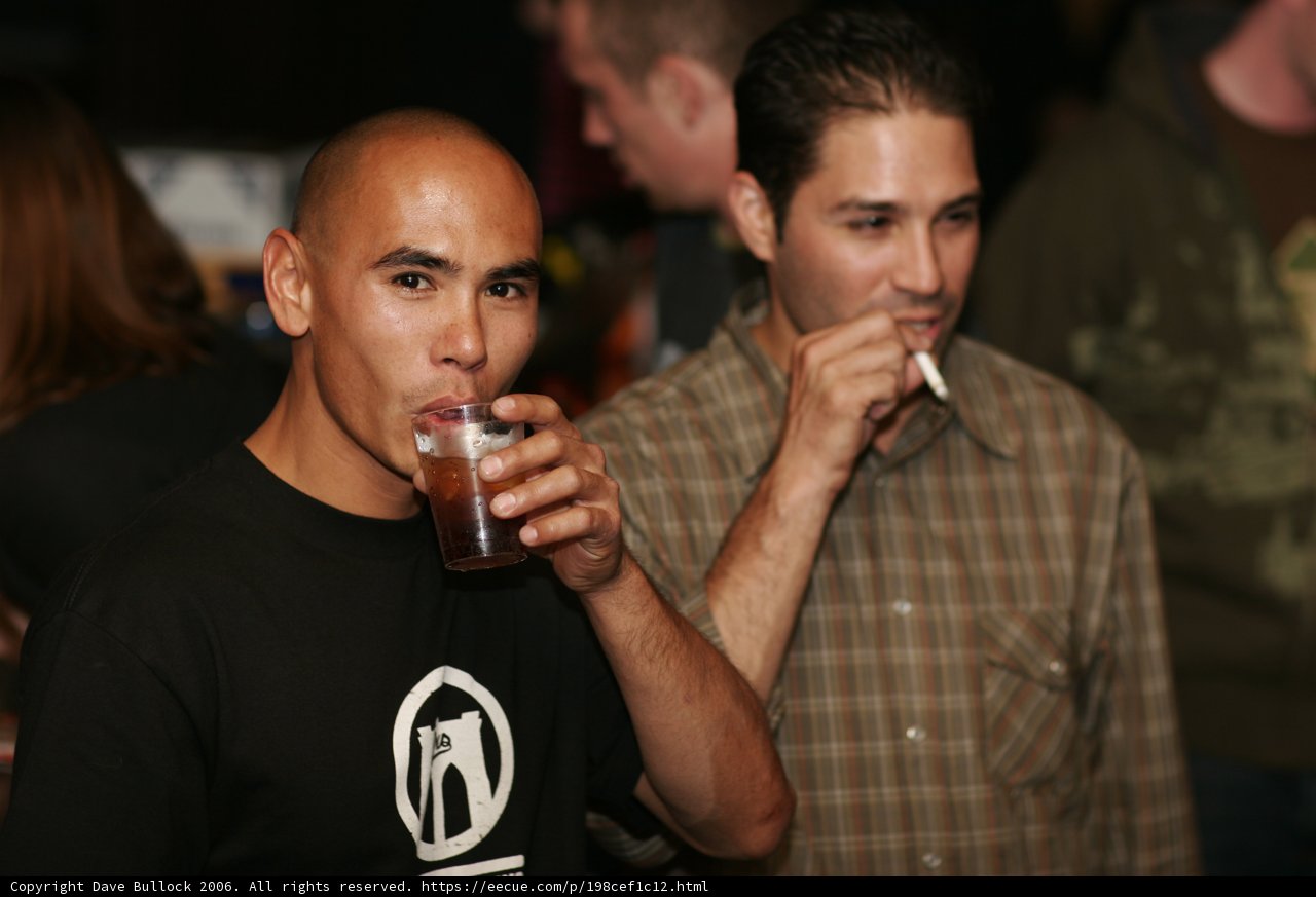 Black Shirted Drinkers