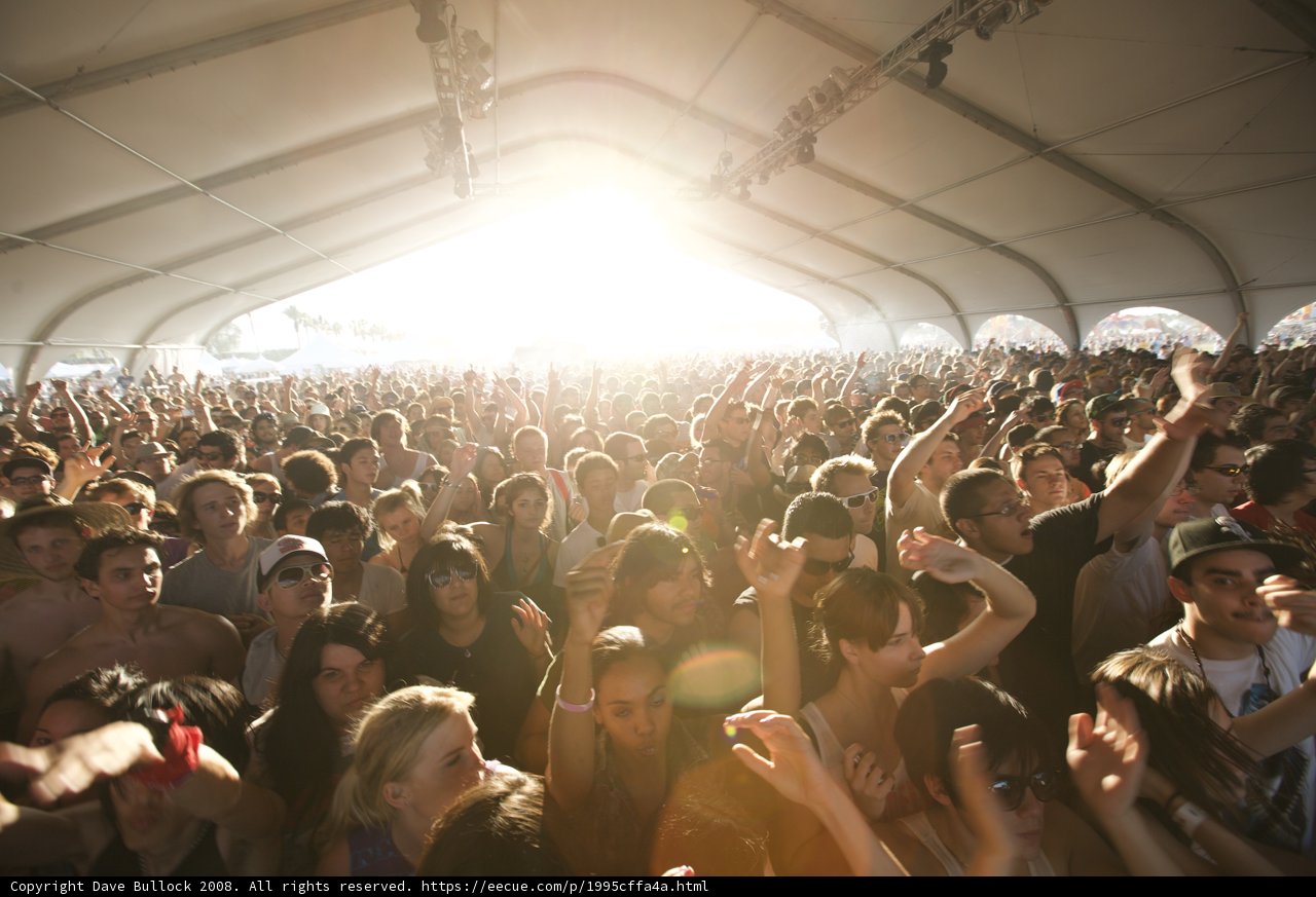 Coachella Crowd Enjoys the Music