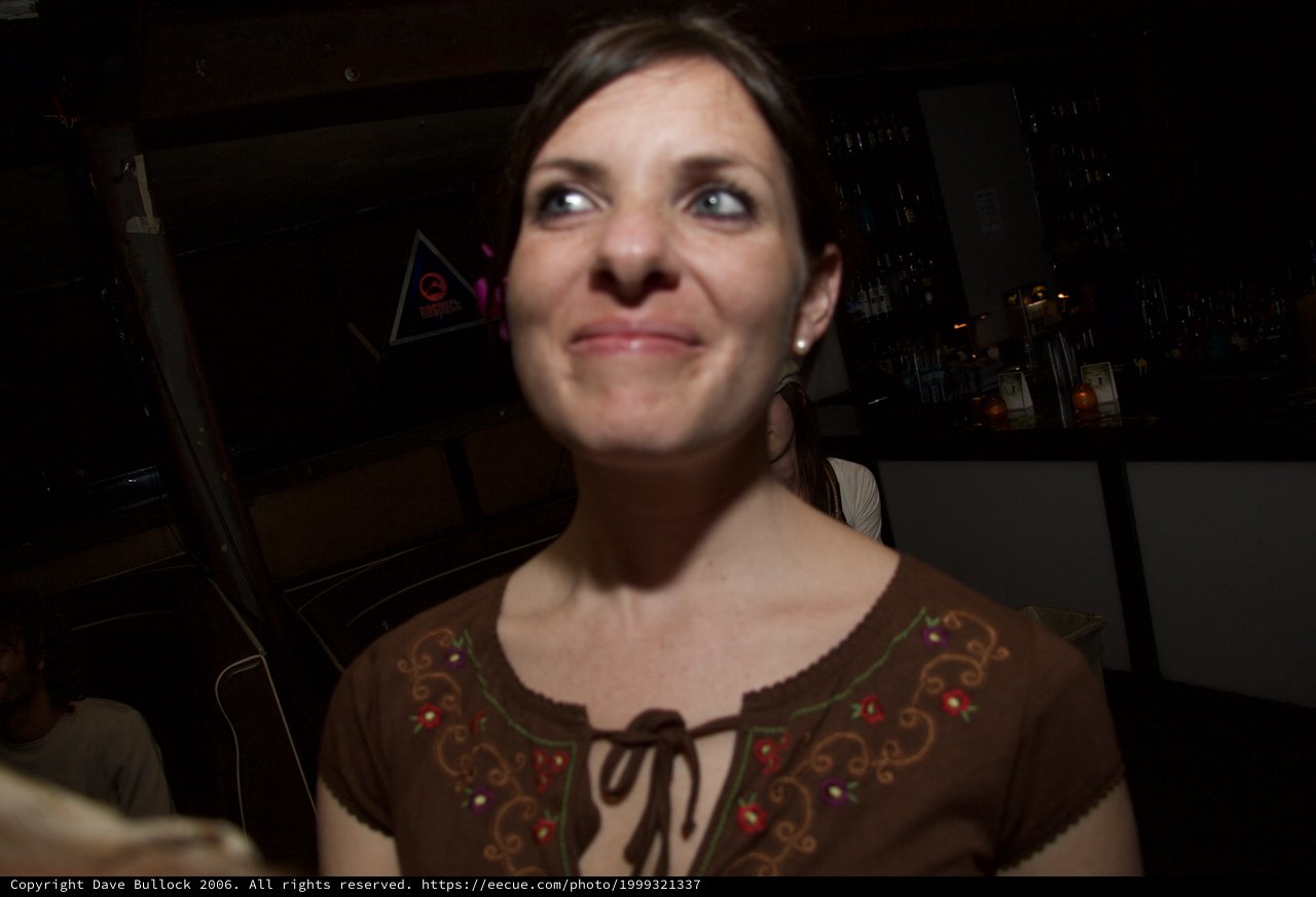 Candid Portrait of Woman at Evening Art Walk