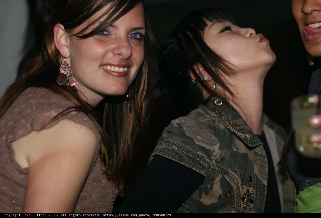 Two Women Dancing at a Nightclub Party 2006