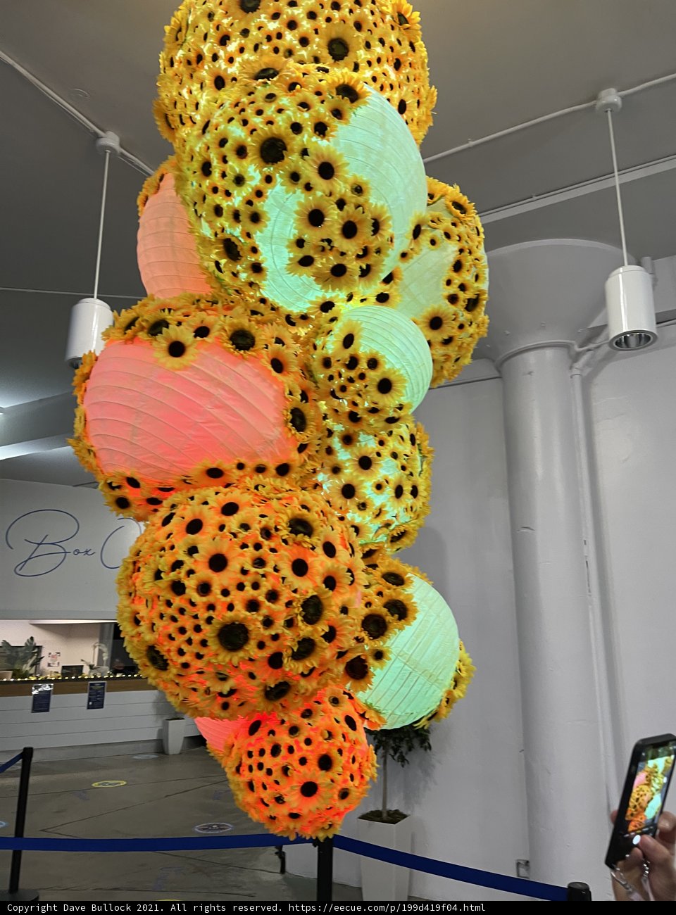 Sunflower Sphere Captivates Visitors with High-Tech Decor