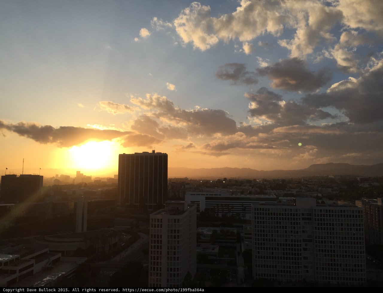 Los Angeles Sunset Skyline