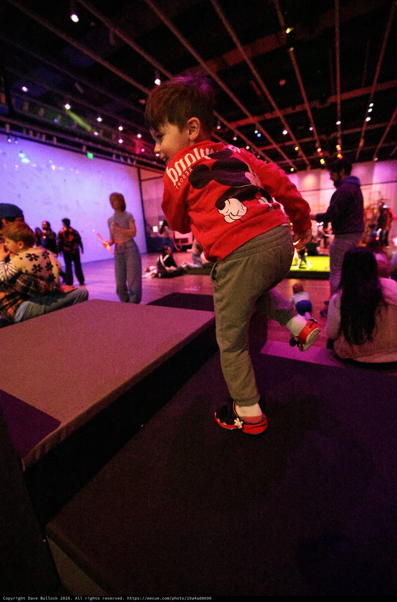 Young Child Dancing at Baby Rave Event