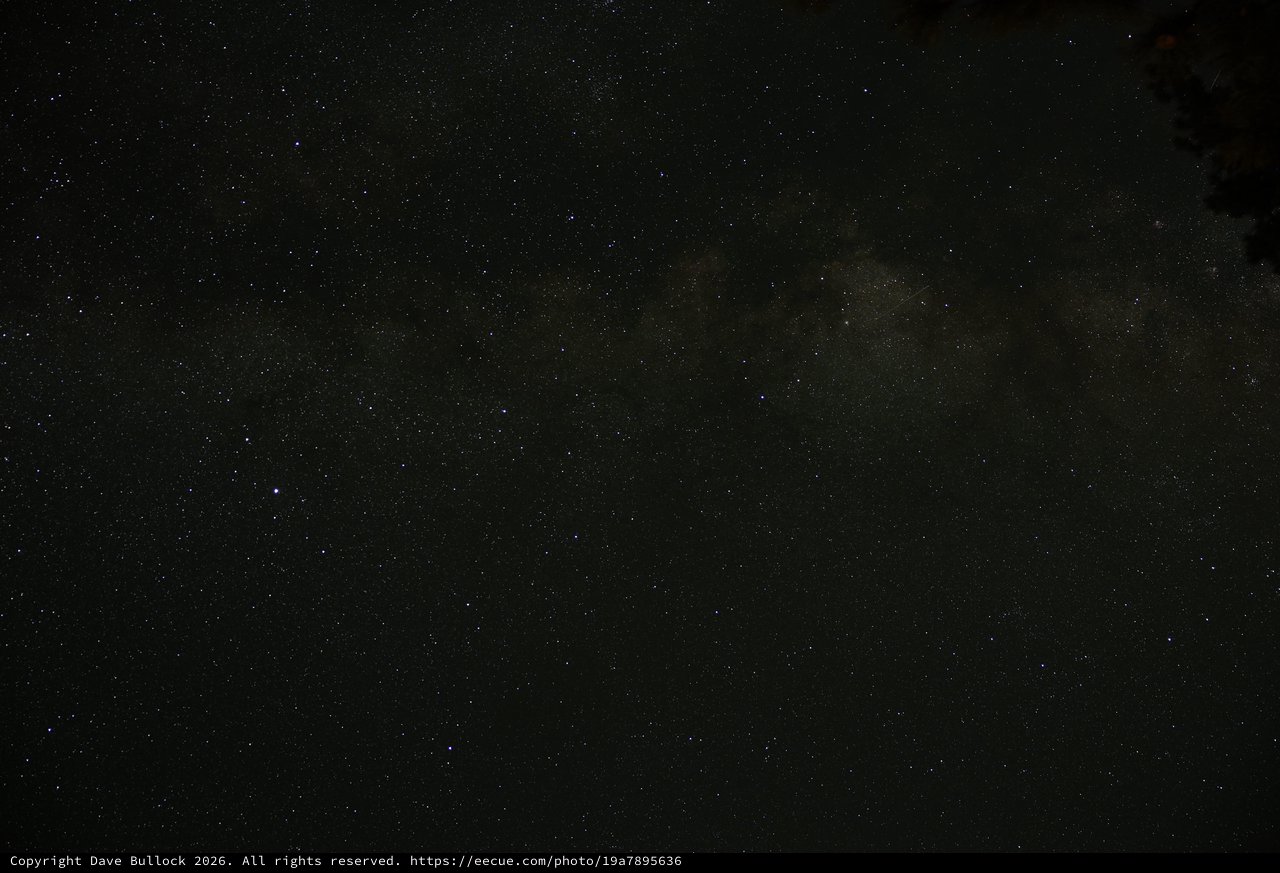 Milky Way Arches Over Mount Lassen's Dark Skies