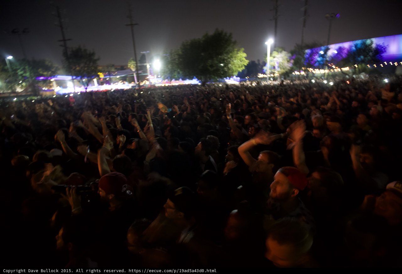 Crowd with Purple Stage